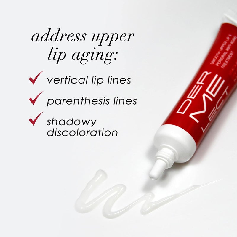 DERMELECT COSMECEUTICALS Smooth Upper Lip & Perioral Anti-Aging Treatment - 0.5 oz (15 ml) for Vertical Lip Lines & Discoloration - Image 2